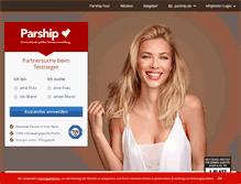 Tablet Screenshot of parship.de