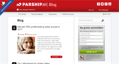 Desktop Screenshot of blog.parship.nl